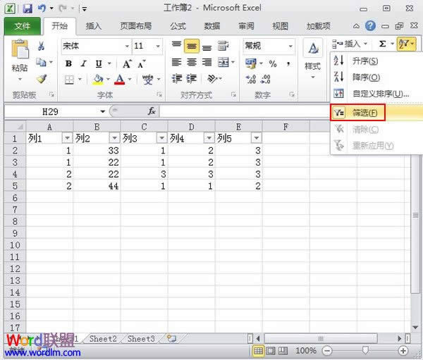 Excel2010ɸѡɵ