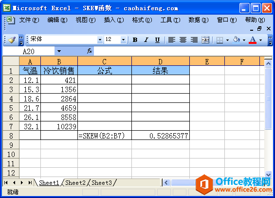 ExcelʹSKEW