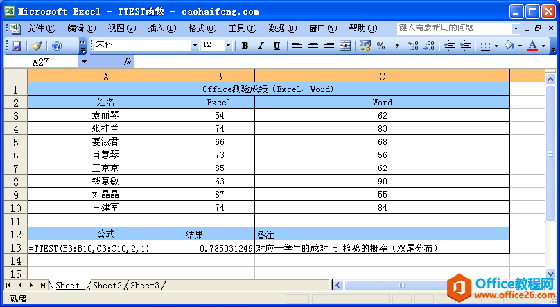 ExcelTTEST﷨÷