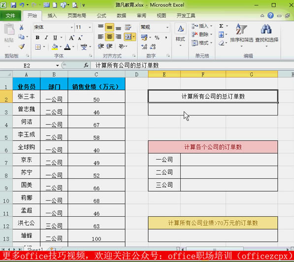 ExcelCOUNT  COUNTIFS