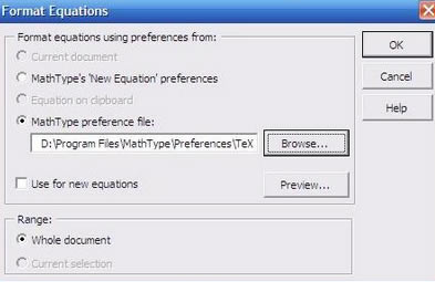 format equation