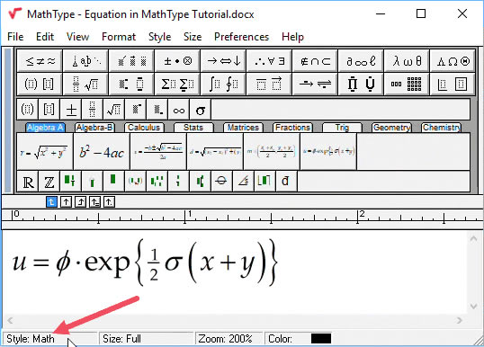 MathTypeʽϵͳʹü-ͨʽķе