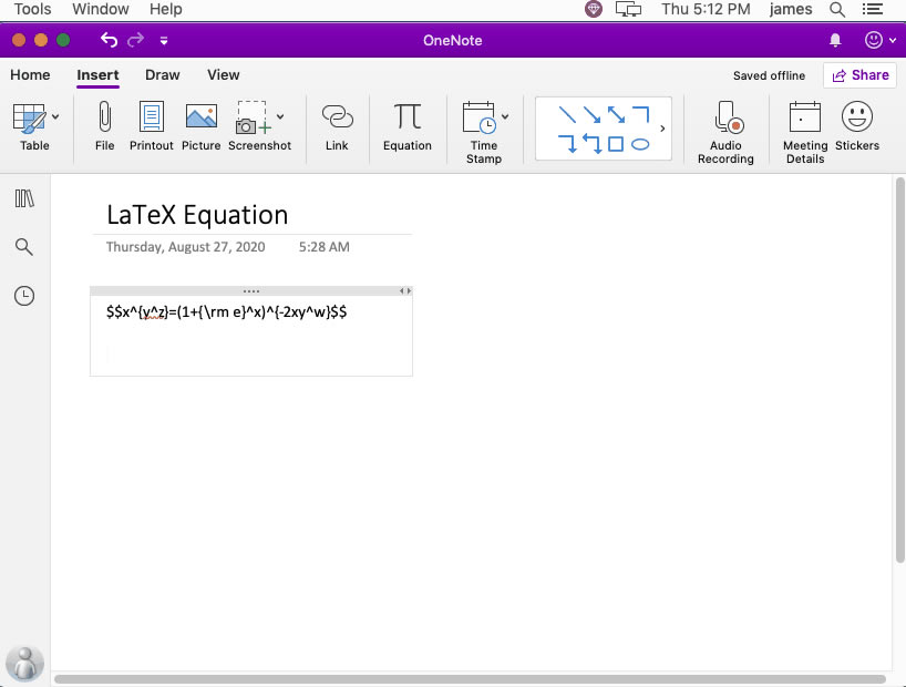 δҳ渴 LaTeX ʽɲͼƬʽʽ OneNote 