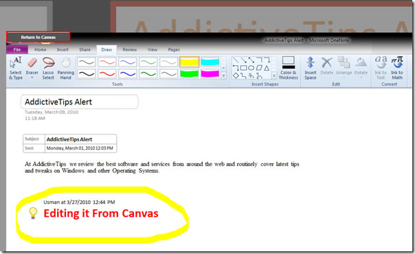 OneNote 2007OneNote 2010Canvasչʹý̳_վ