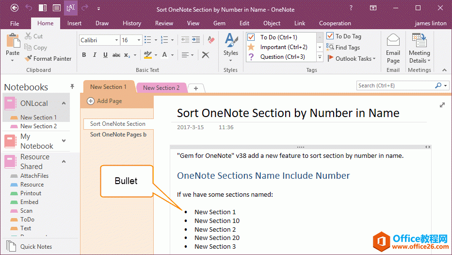 OneNote ʼǵĿ