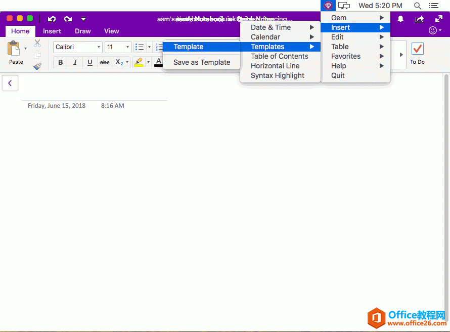 δѡģ壬뵽 OneNote 