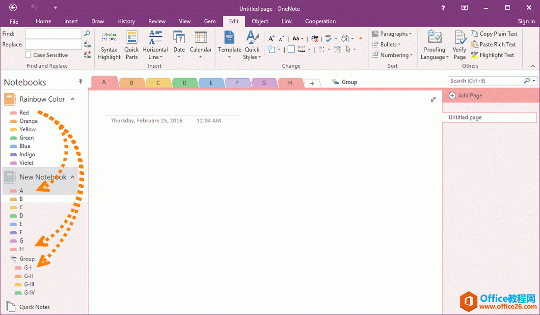 һòʺ 7 ɫи OneNote ʼǱз