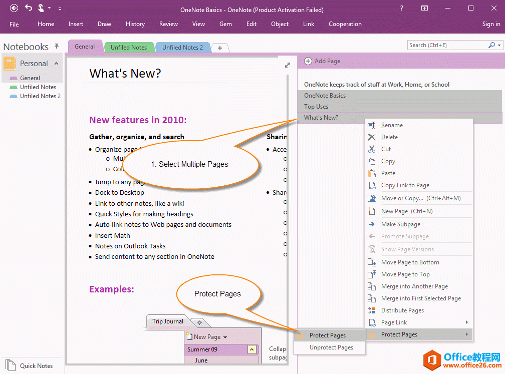 OneNote ʹܱҳ