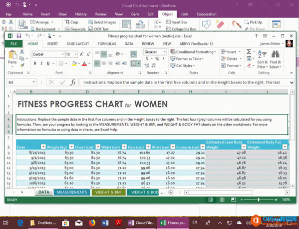 ֱӴ OneNote 2016, 2013, 2010 ʹñƸб༭