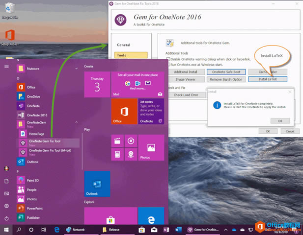  Click-to-Run  OneNote ʹ LaTeX  OneNote ԭѧʽ