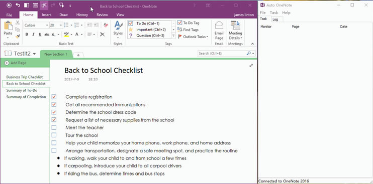 δ OneNote ҳ棬ֱԶʵʱδɵɵĴ