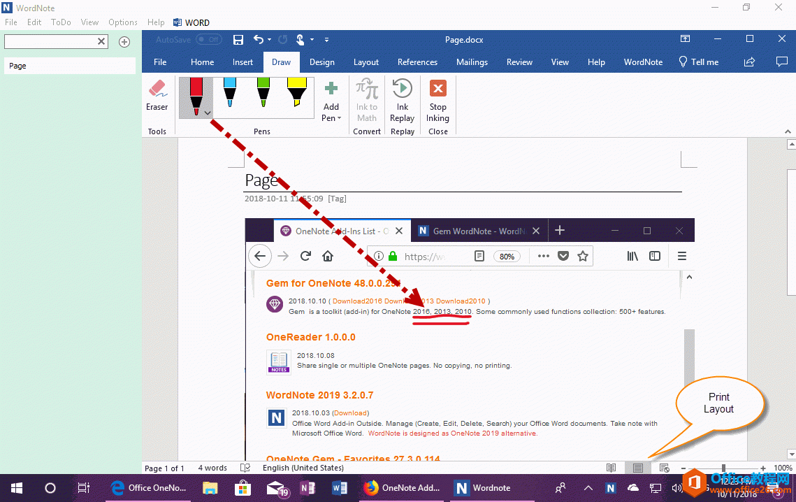 WordNote  Office OneNote 2019