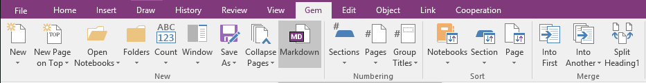 Gem for OneNote ʹ Markdown