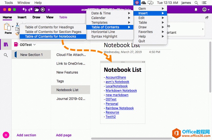 OneNote ҳһʼǱĿ¼