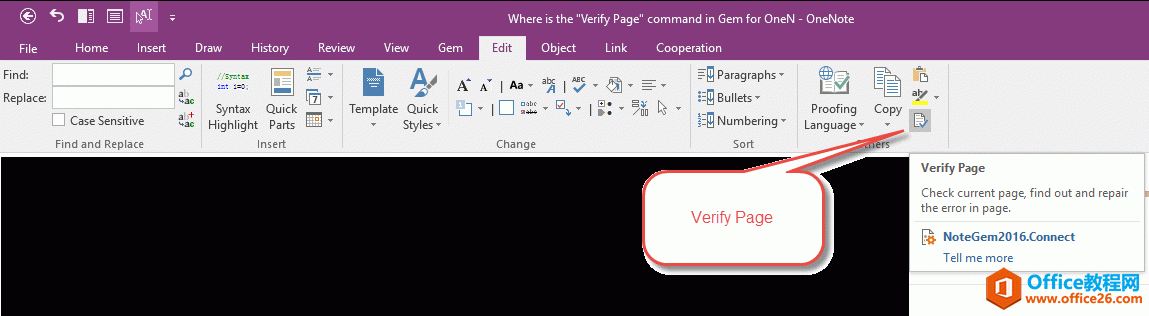 ֱʼ䱦 Gem for OneNote  &quot;Verify Page&quot; ҳ漼ɶط