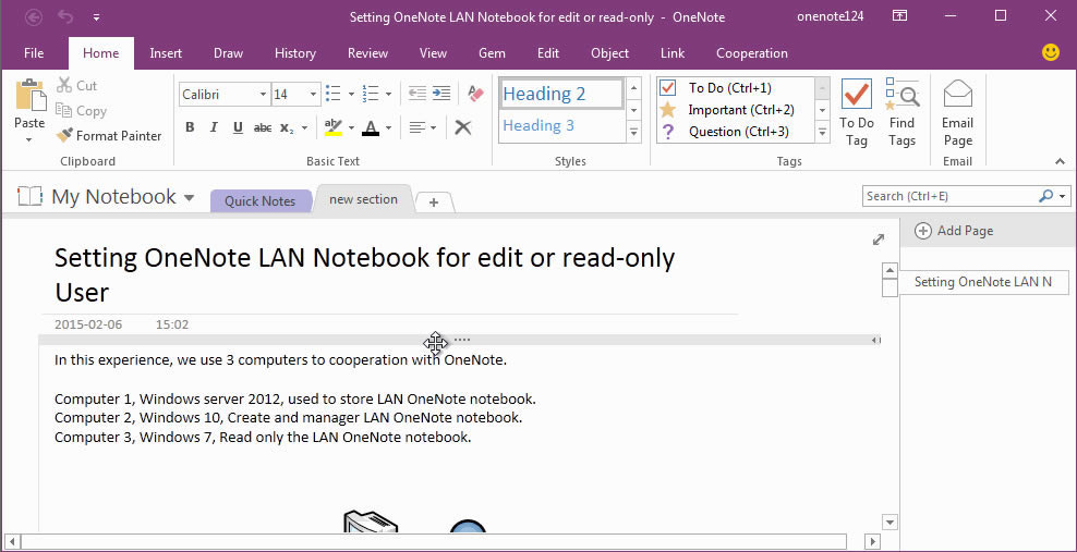 α OneNote ҳΪʽ Word Doc ĵ