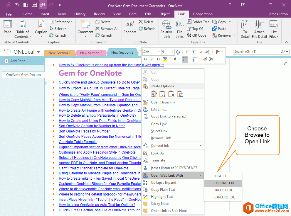 ֱ OneNote ѡEdge, Chrome, Firefox, IE