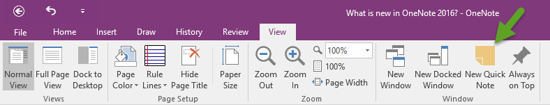 OneNote 2016 ¼ 