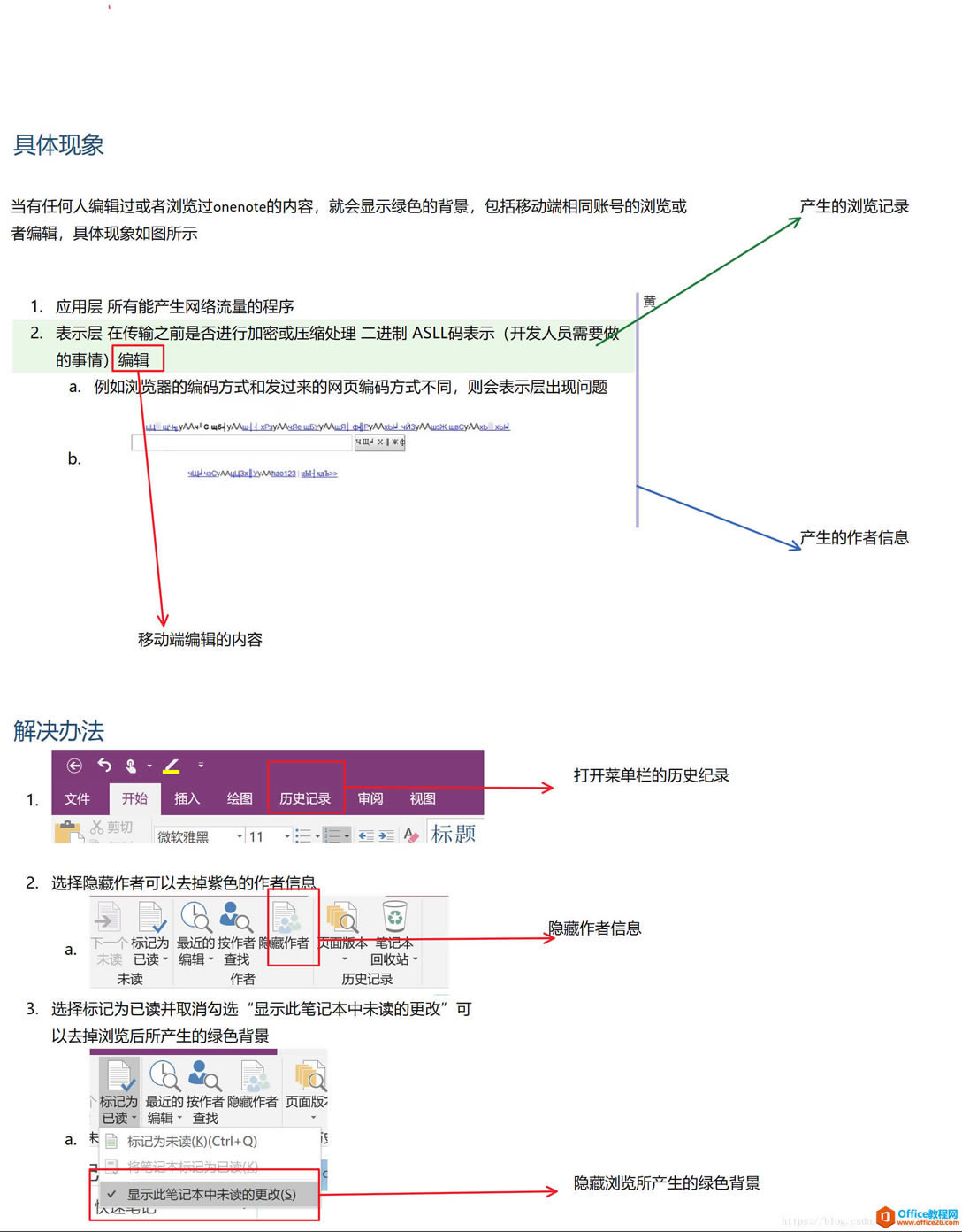 onenote 򿪺ÿһгɫԱɫߵĴ취