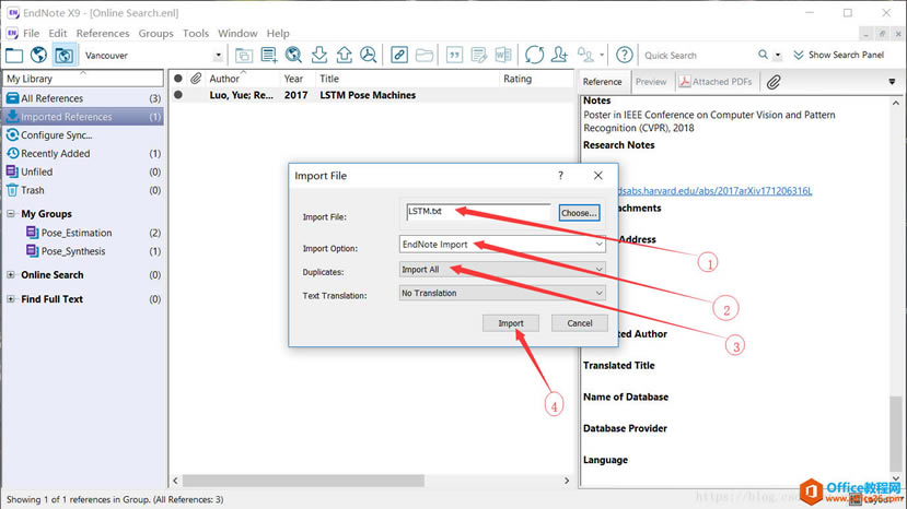 EndNote X9  arXIV