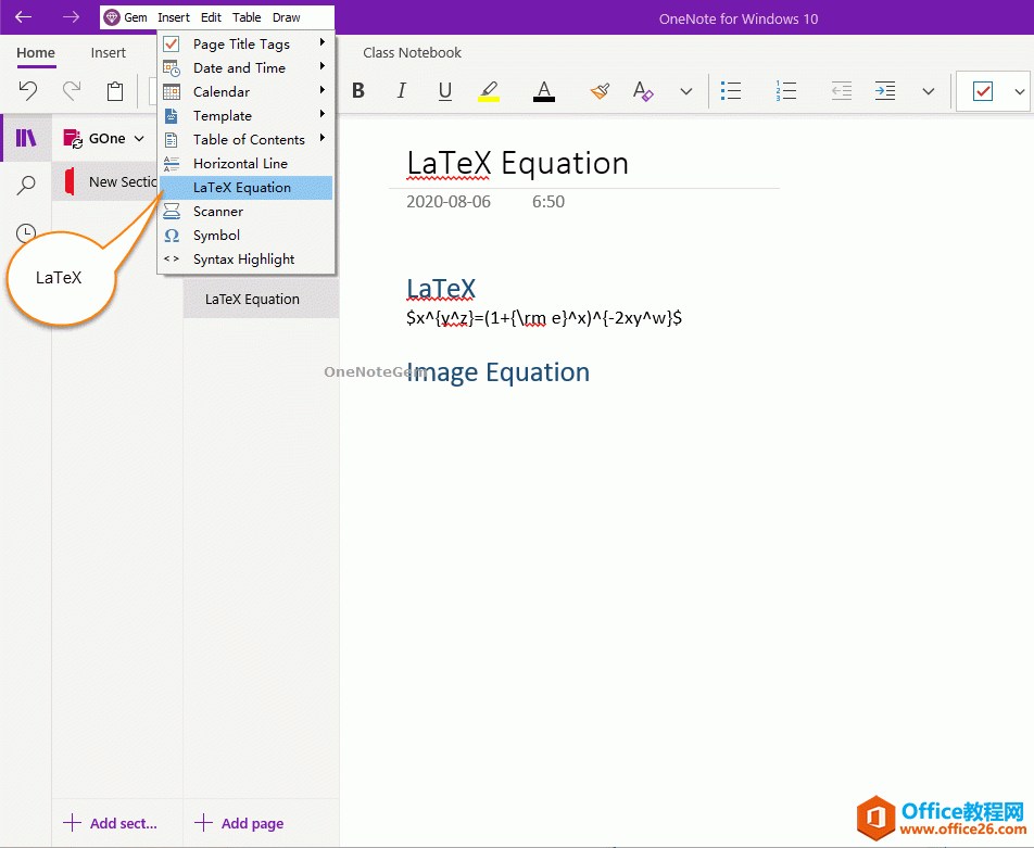 θ LaTeX ʽͼƬʽ OneNote 