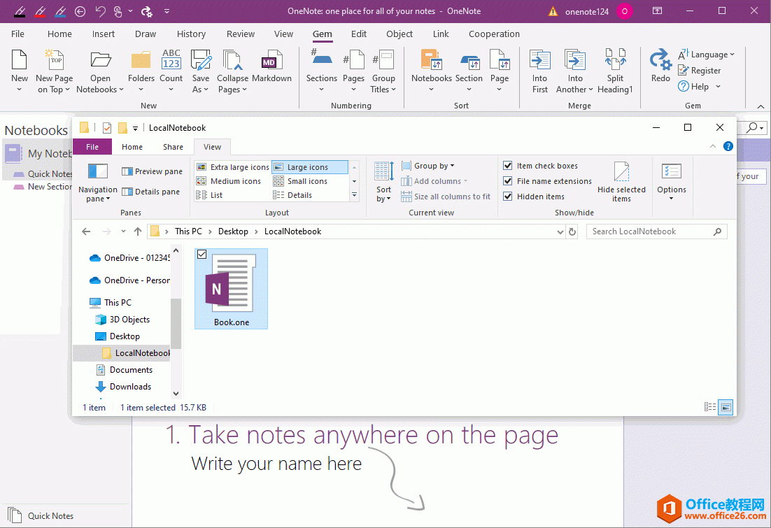 δһ Windows ļΪ OneNote ʼǱ