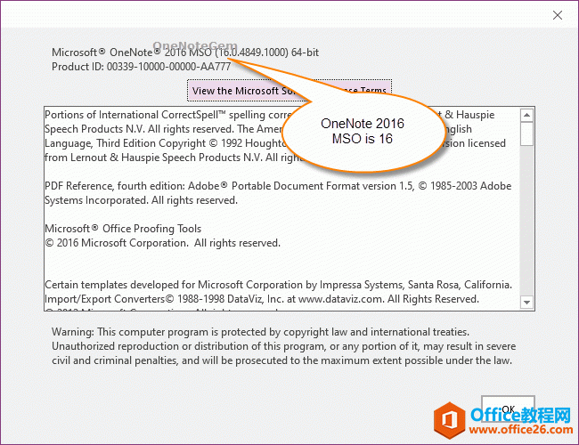 Office2016OneNote2016MSO汾16.0