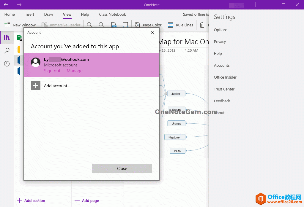 OneNote for Win10 ޸˻ͷ