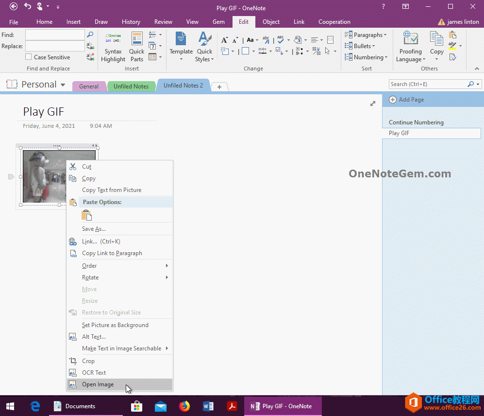  OneNote ѡ GIF ͼƬҼ˵дͼƬ