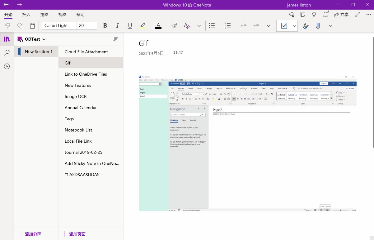 OneNote Ѹٲ鿴 GIF ͼƬ