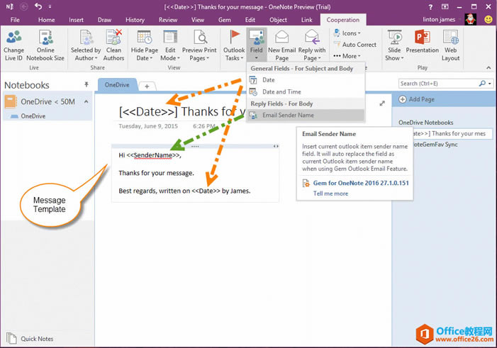 д OneNote ʼģ