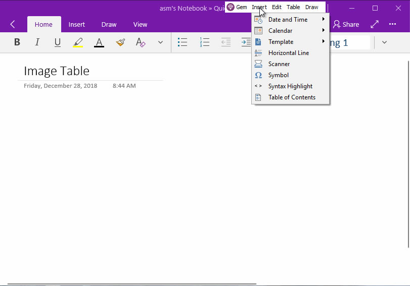 ʹ䱦˵ṩġͼƬ񡱹ܣӲѡȡͼƬԱķʽͼƬ OneNote for Windows 10 